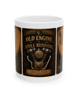 Coffee mug old engine still running