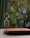 Old Engine, still running Rectangle Photo Keyring