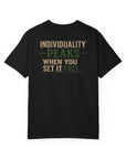 Individuality peaks when you set it free