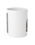 White Ceramic Mug, 11oz Sober roads