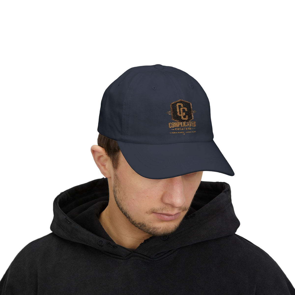 Complicated creature badge hat