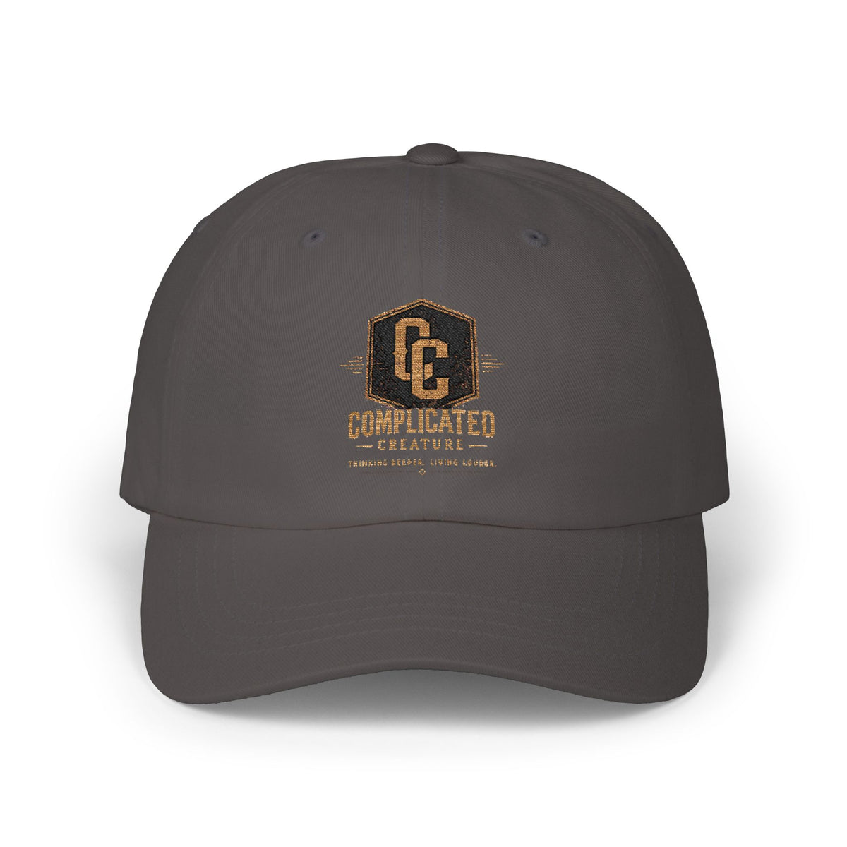 Complicated creature badge hat