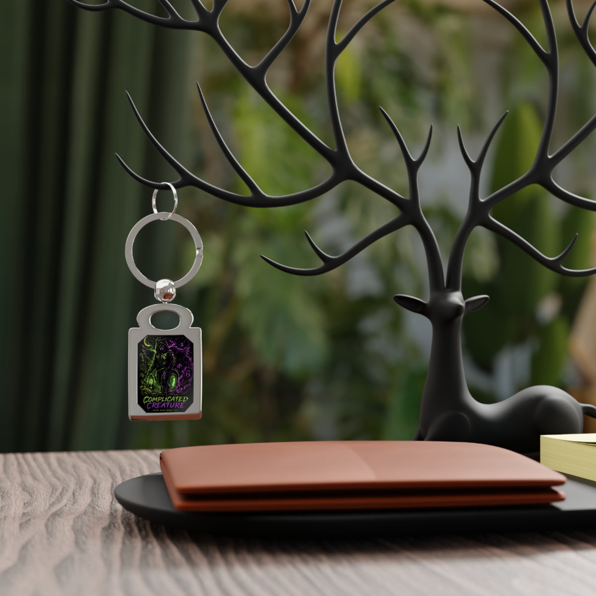 Complicated creature, Rectangle Photo Keyring