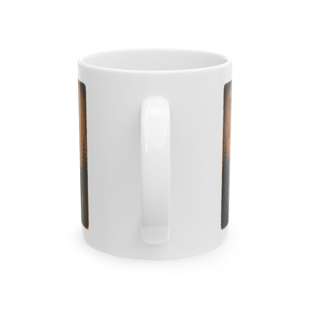 Coffee mug old engine still running
