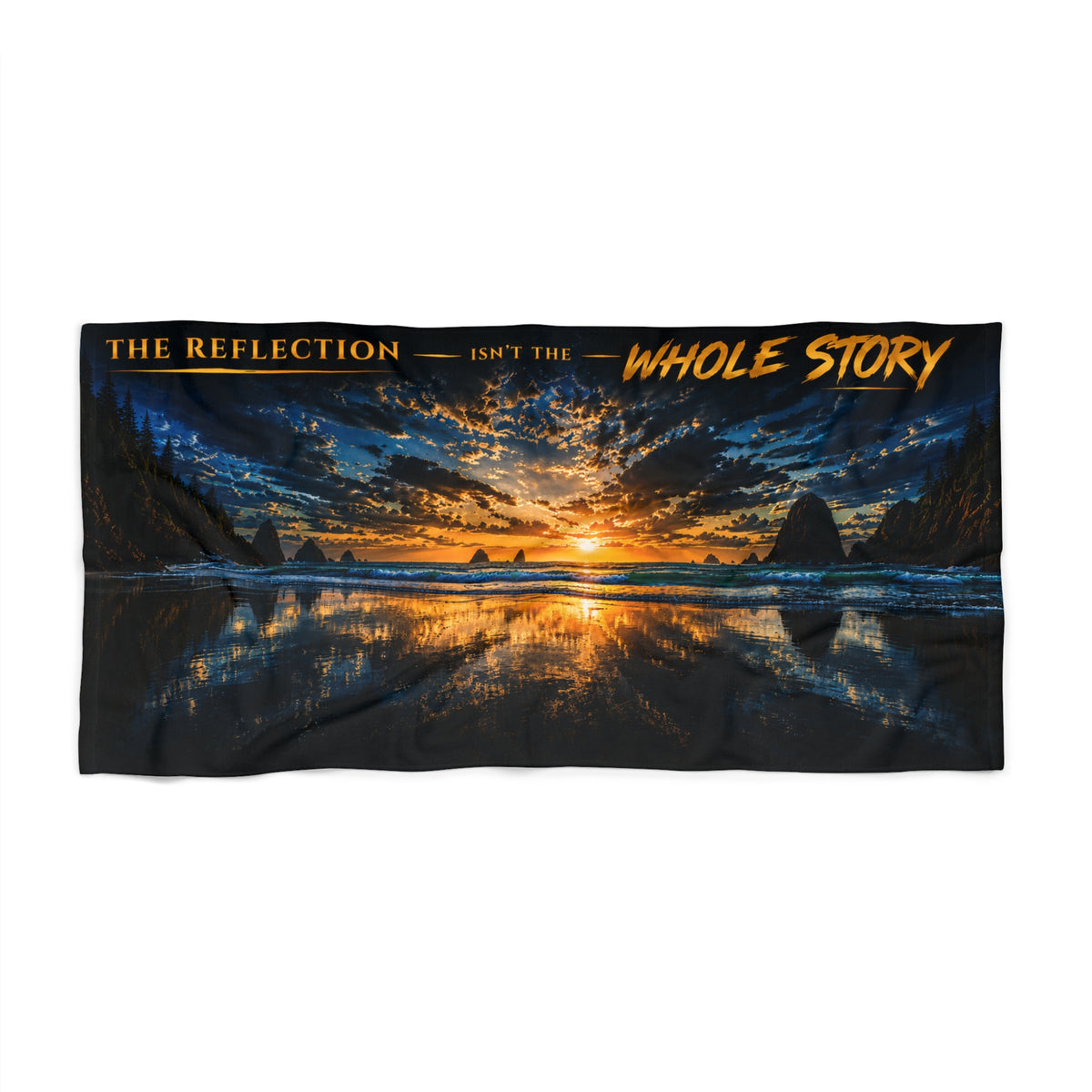 Beach Towel the reflection isn’t the whole story