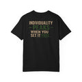 Individuality peaks when you set it free