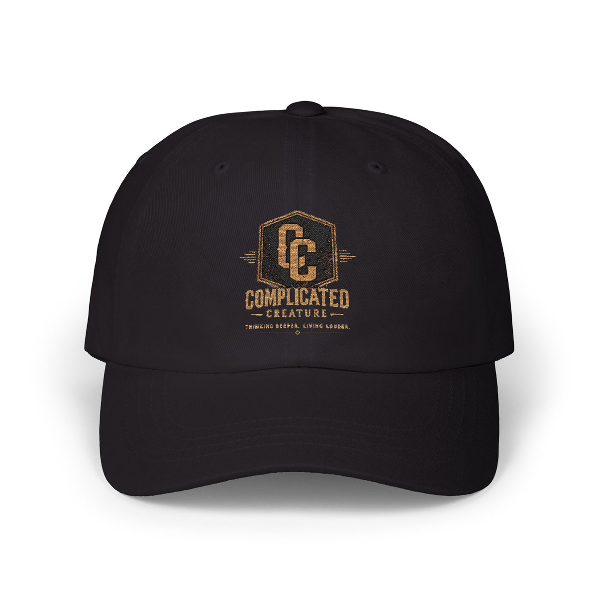 Complicated creature badge hat