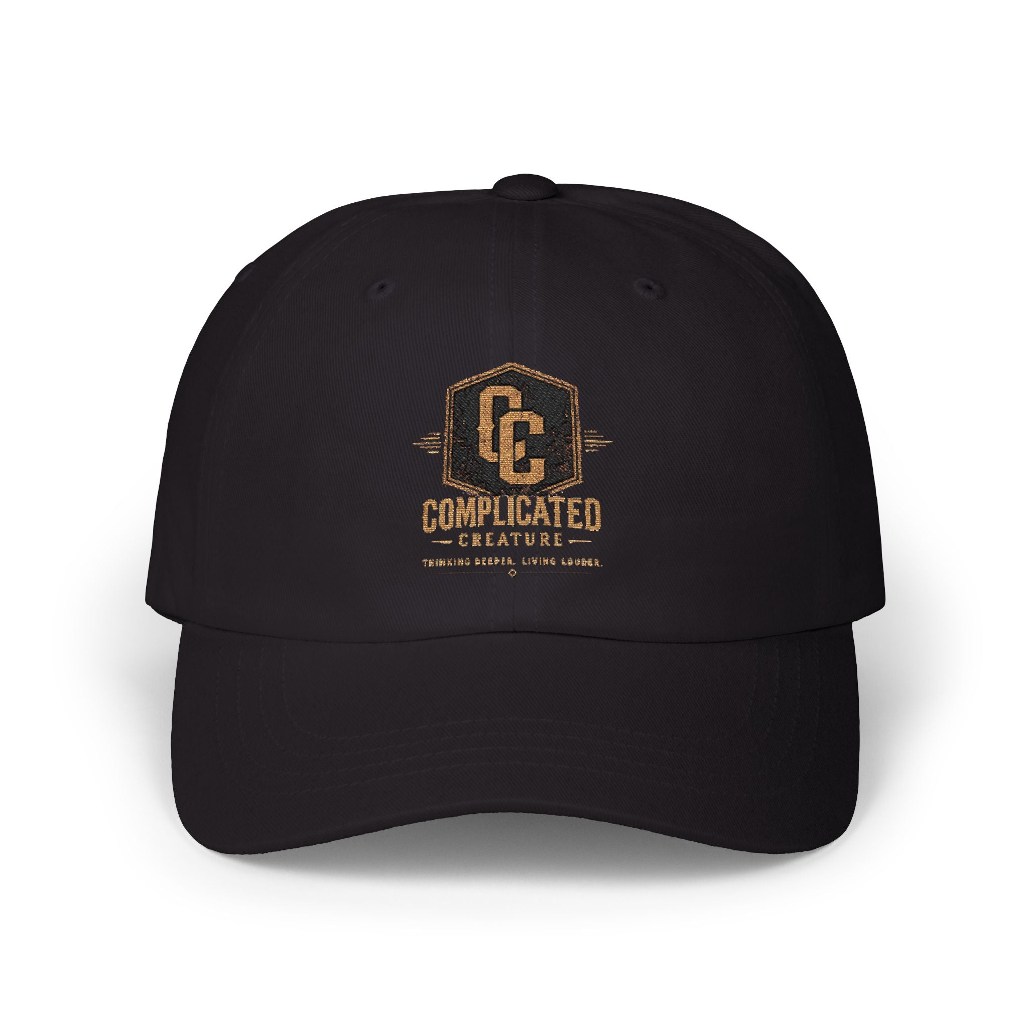 Complicated creature badge hat