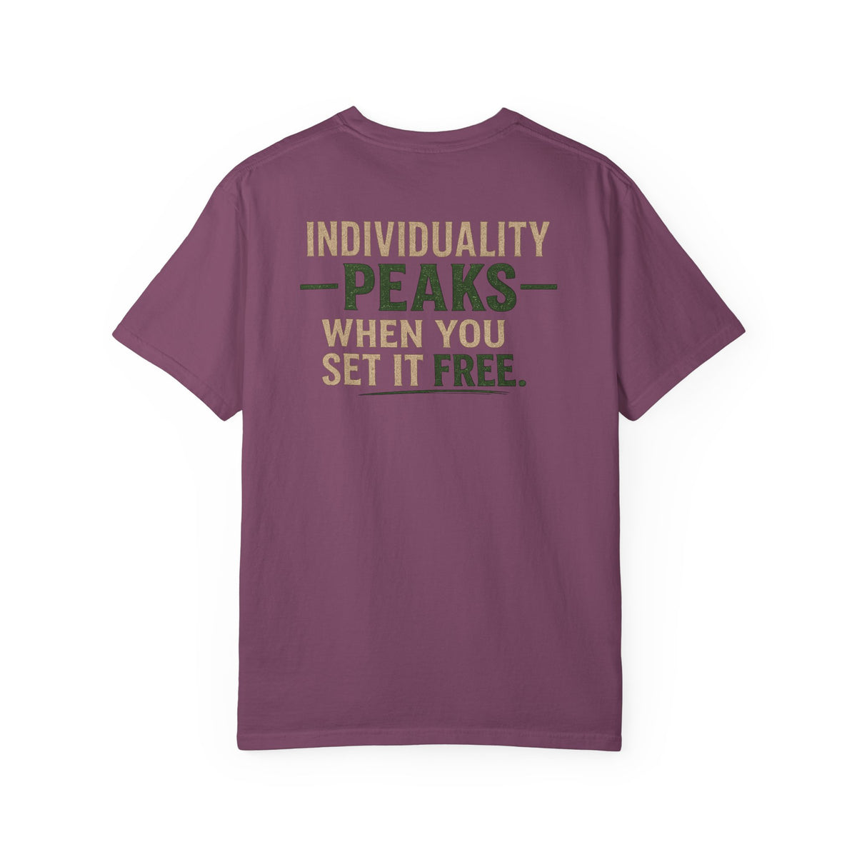 Individuality peaks when you set it free