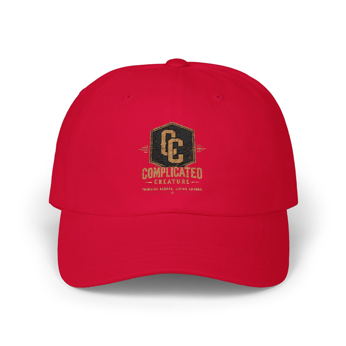 Complicated creature badge hat