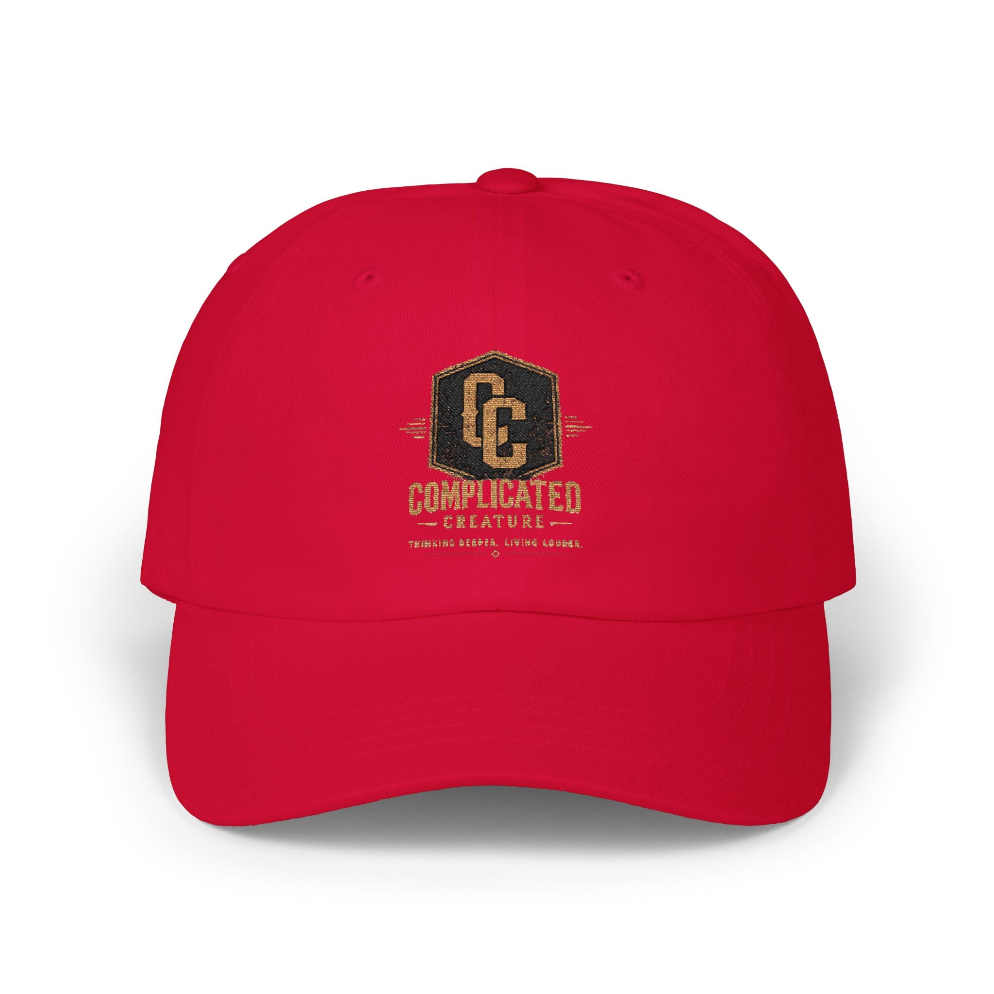 Complicated creature badge hat