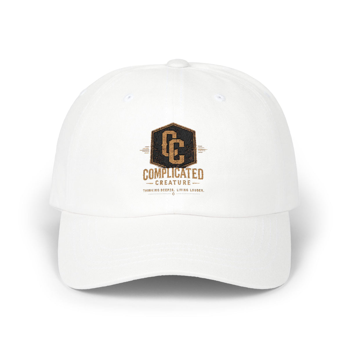 Complicated creature badge hat