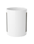 Build by experience, White Ceramic Mug, 11oz