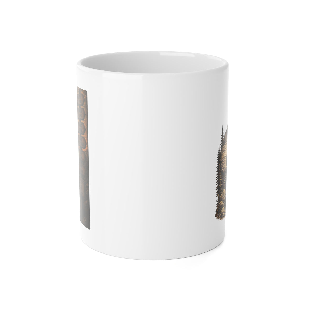 White Ceramic Mug, 11oz Sober roads