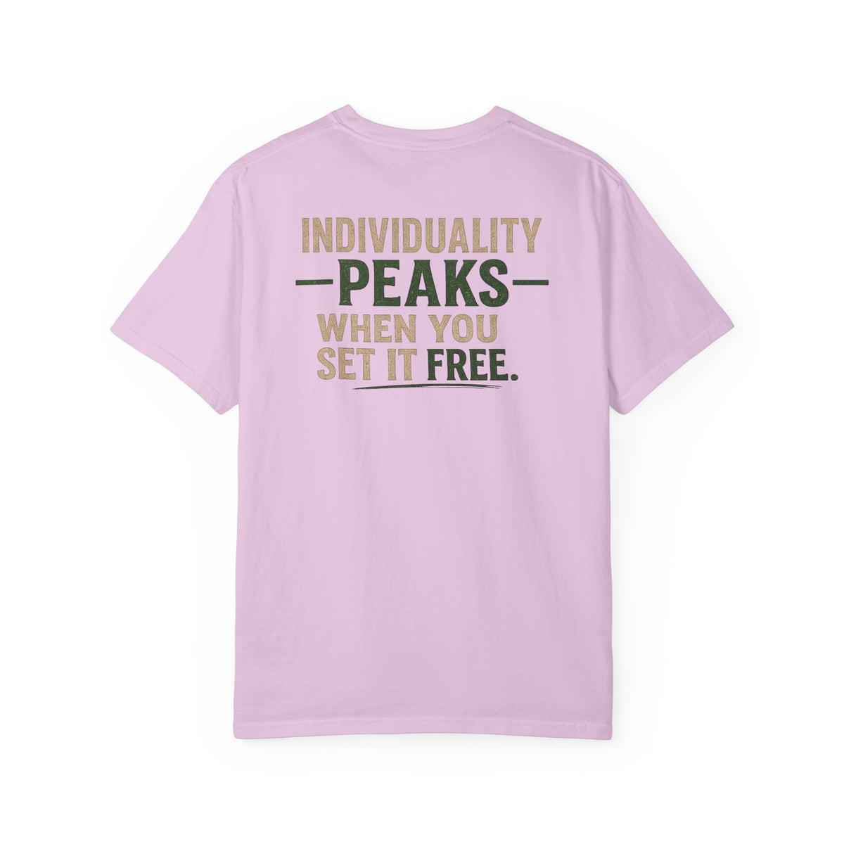 Individuality peaks when you set it free