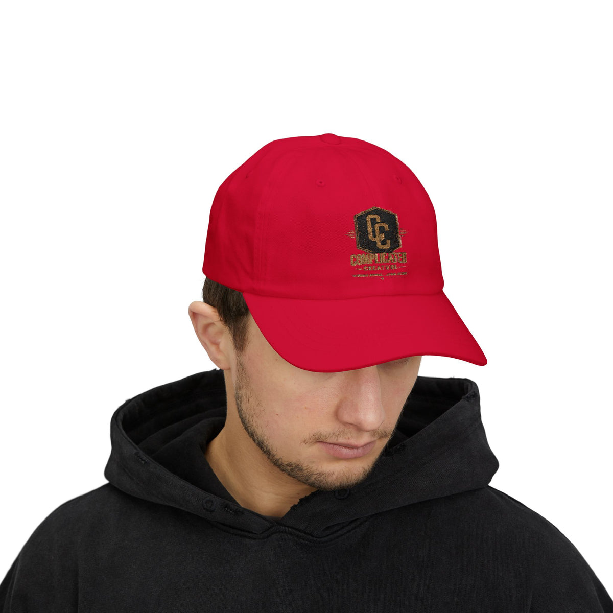 Complicated creature badge hat