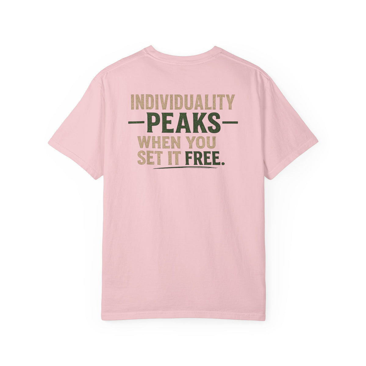 Individuality peaks when you set it free