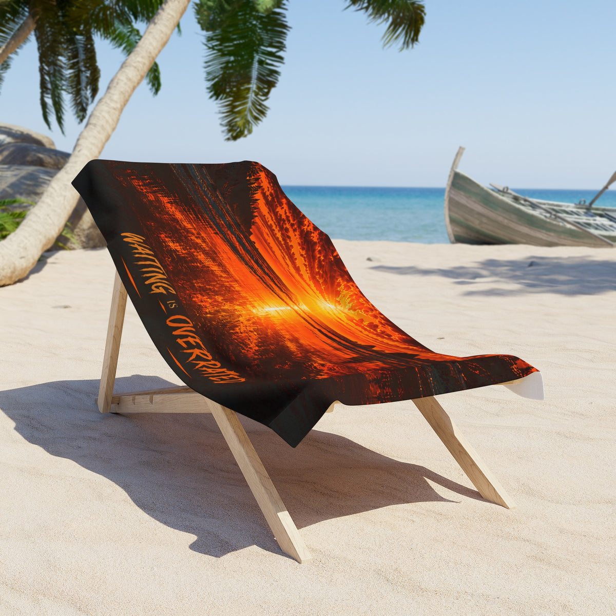 Beach Towel waiting is overrated