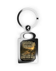 Knowing when to speed up, knowing when to slow down,Rectangle Photo Keyring