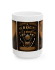 Coffee mug old engine still running