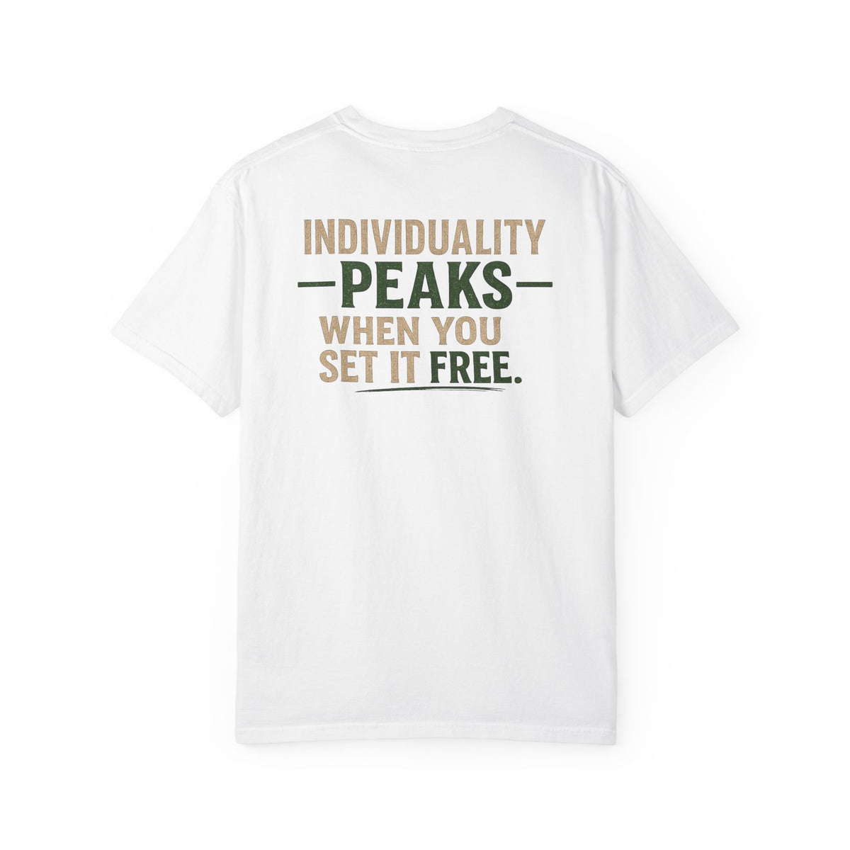 Individuality peaks when you set it free