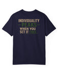 Individuality peaks when you set it free