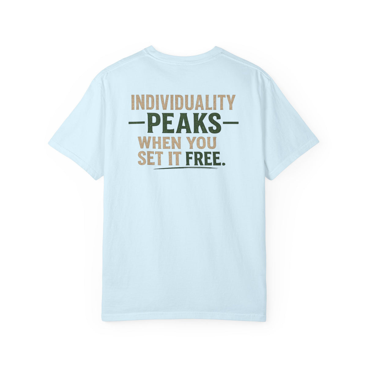 Individuality peaks when you set it free