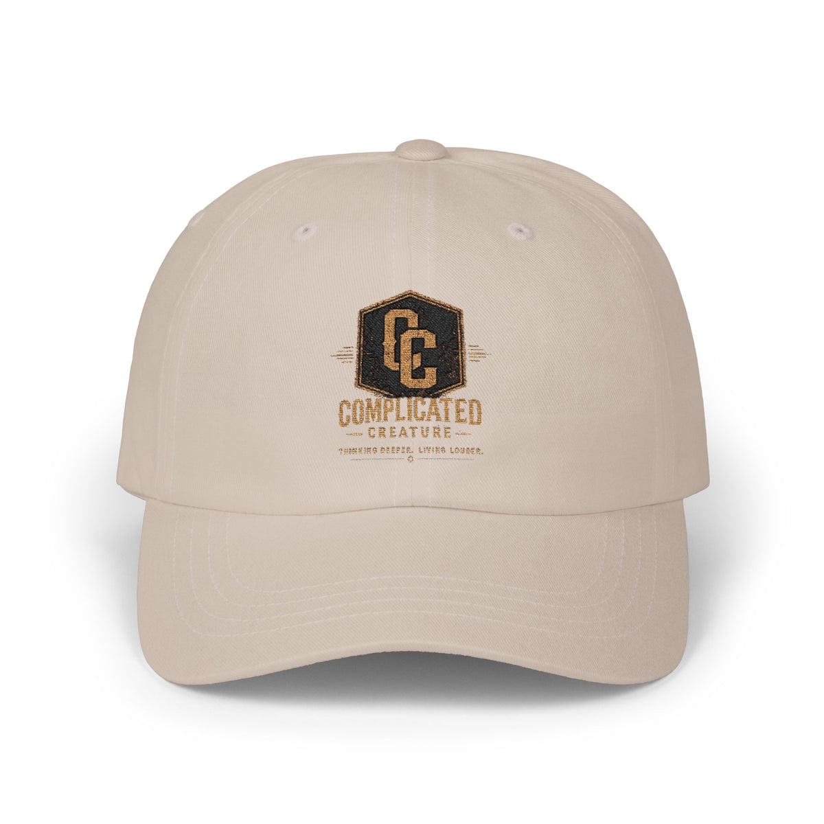 Complicated creature badge hat