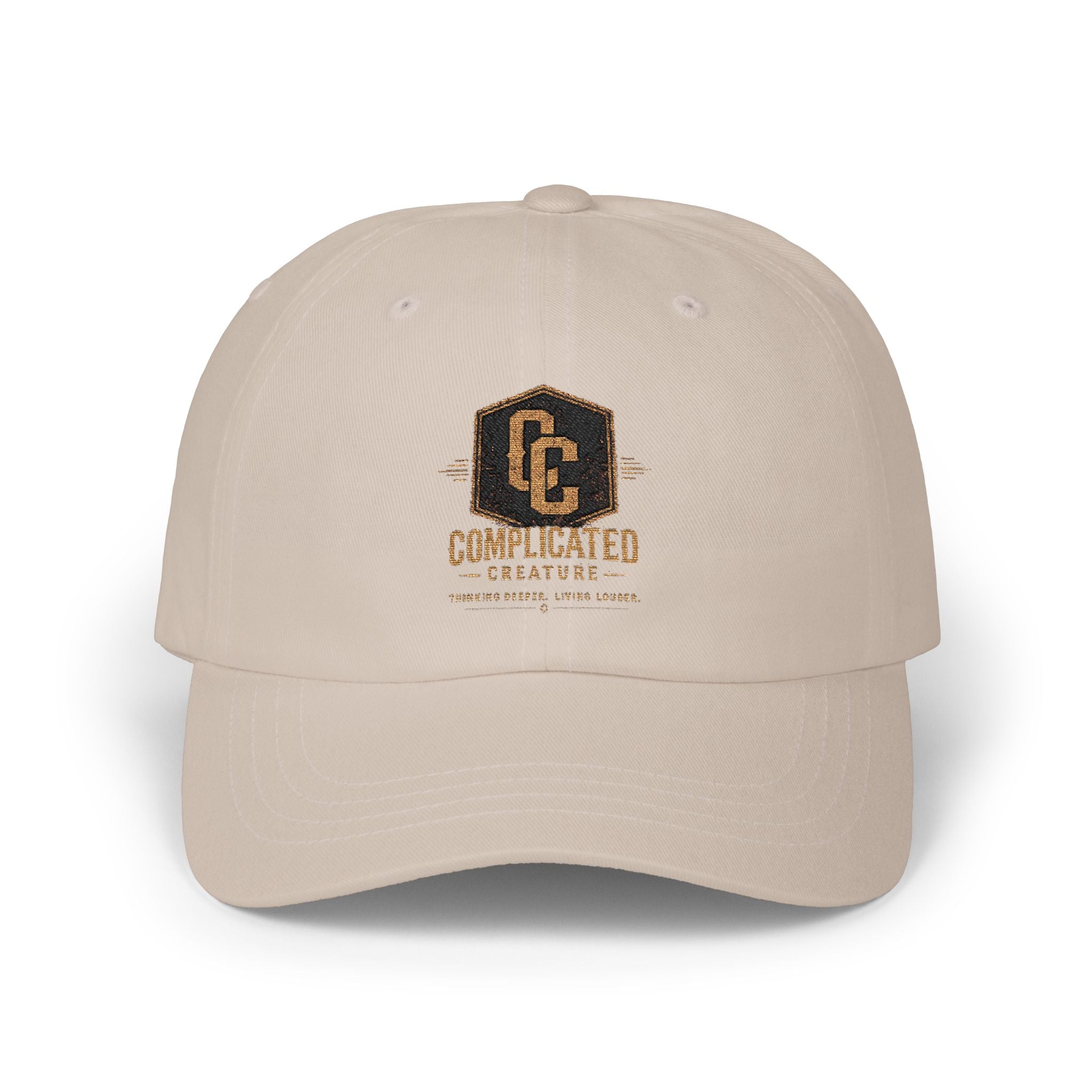 Complicated creature badge hat