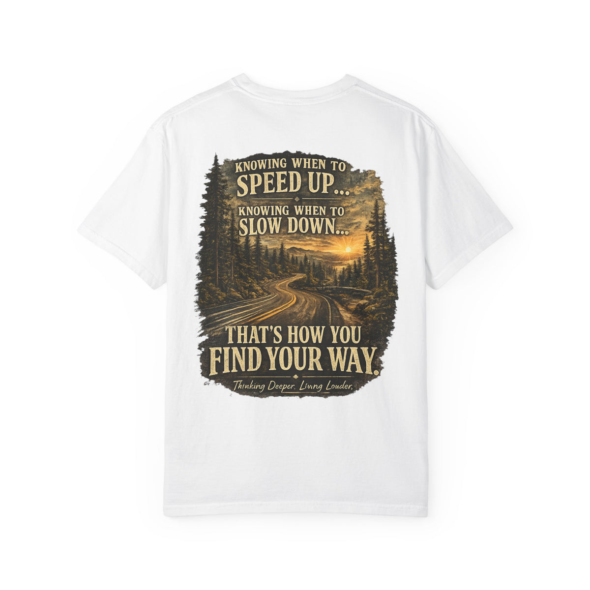 Knowing when to speed up and when to slow down, that’s how you find your way