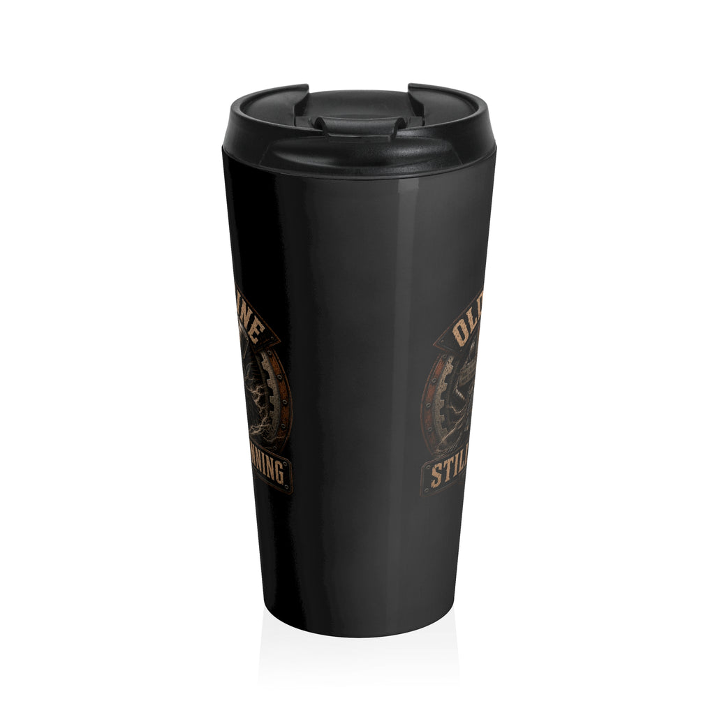 Stainless Steel Travel Mug, old engine, still running
