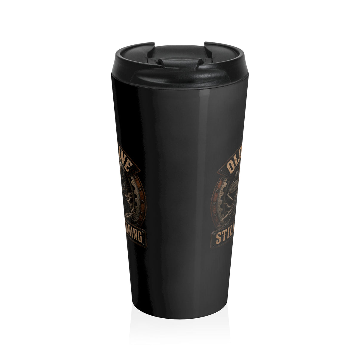Stainless Steel Travel Mug, old engine, still running