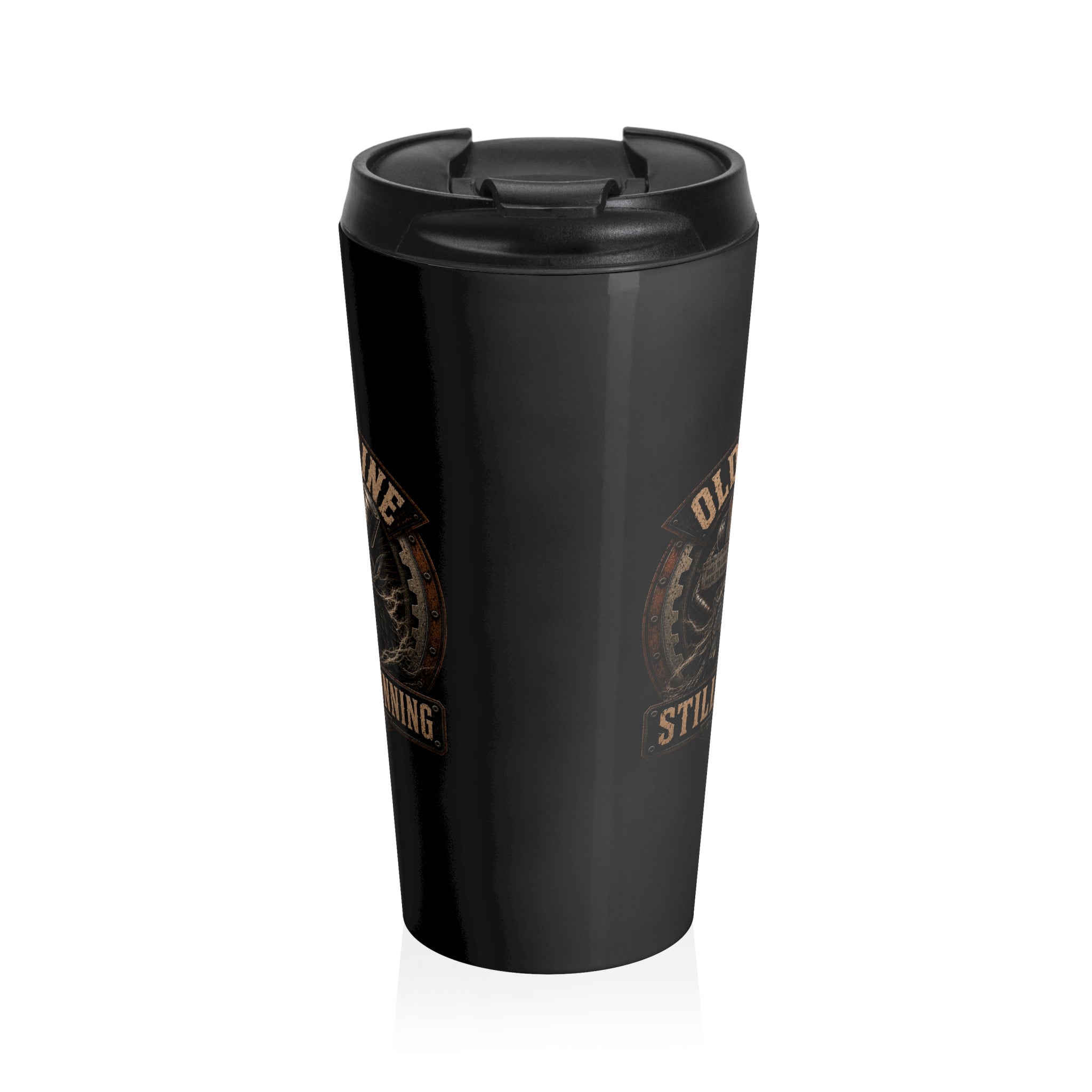 Stainless Steel Travel Mug, old engine, still running