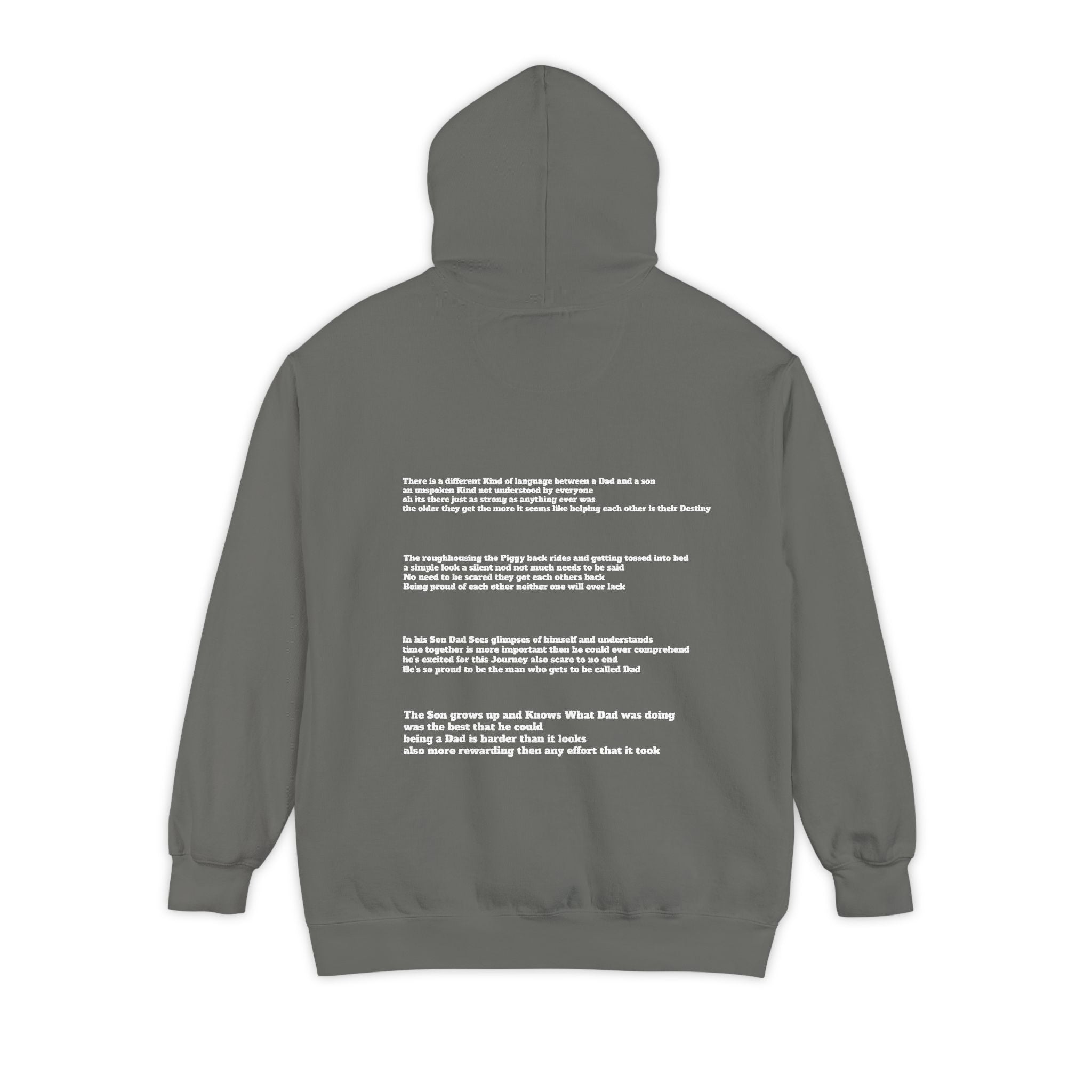 Dad and Son hoodie poem