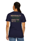 Individuality peaks when you set it free