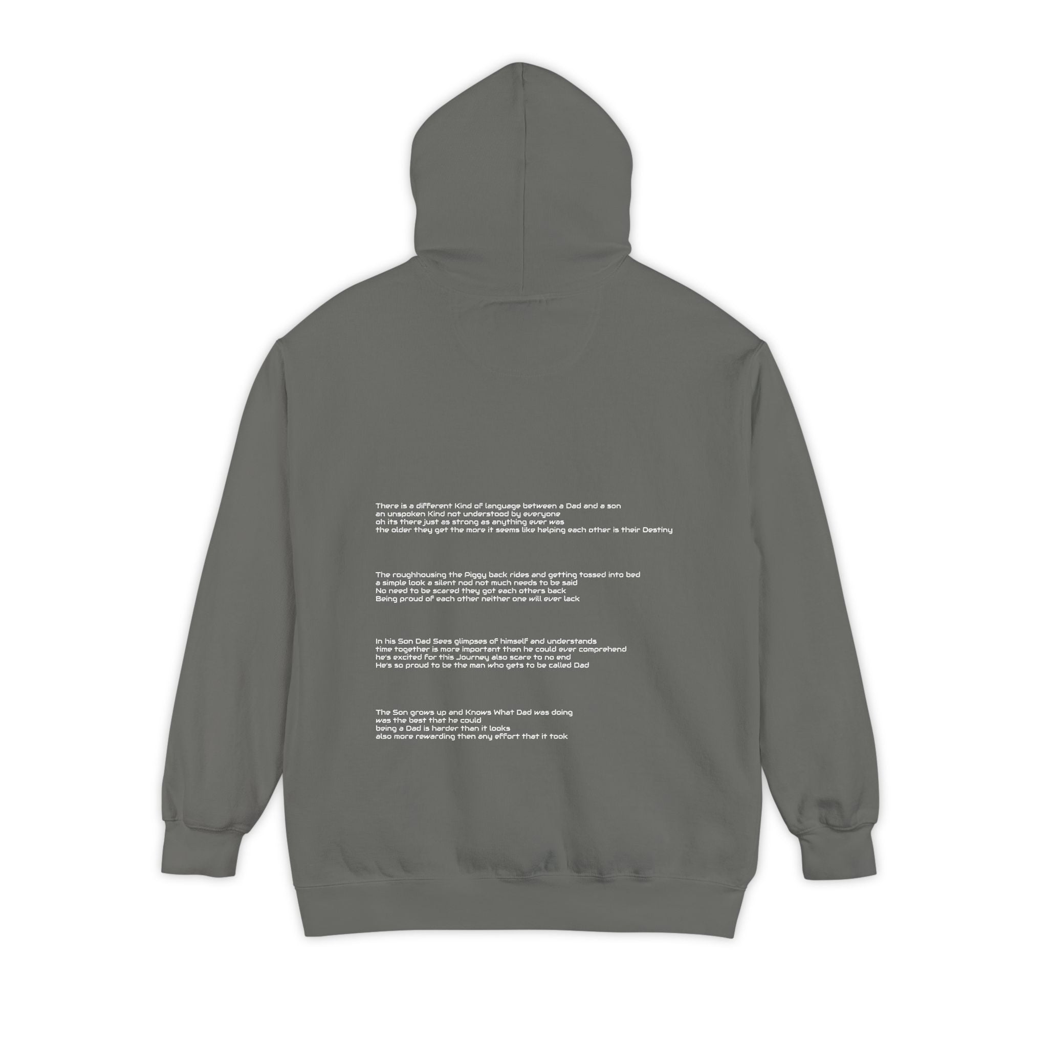 Dad and Son hoodie poem