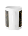 Build by experience, White Ceramic Mug, 11oz