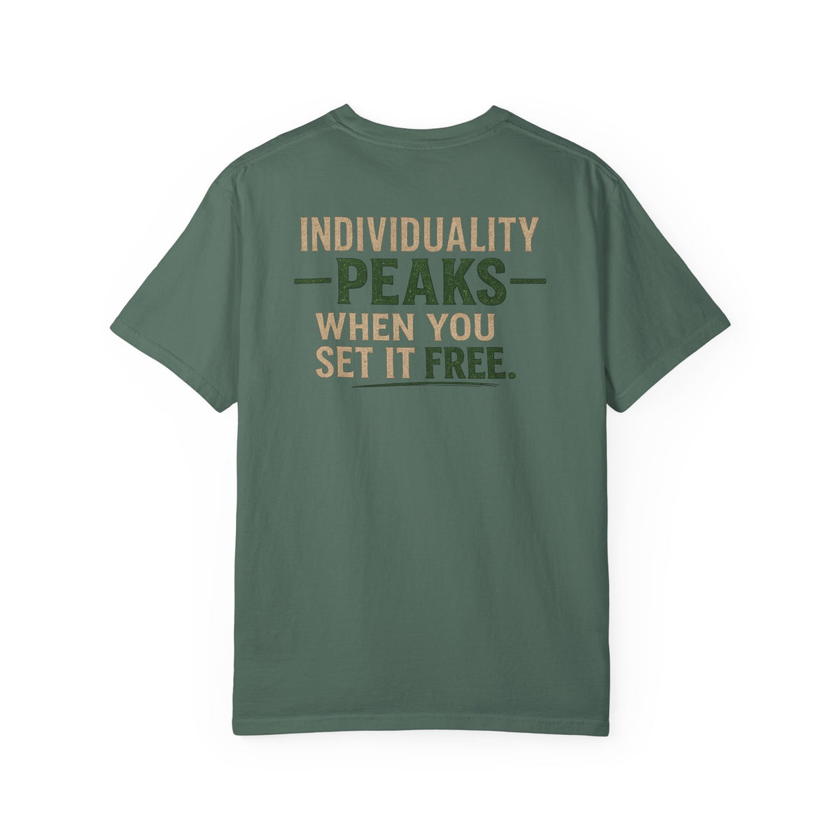 Individuality peaks when you set it free