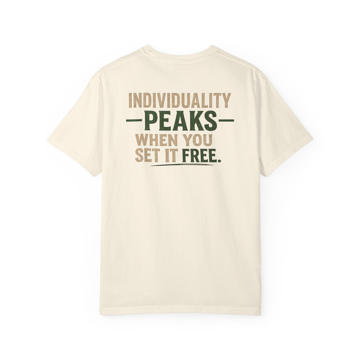 Individuality peaks when you set it free