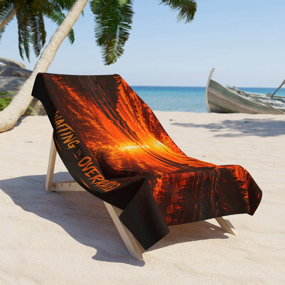 Beach Towel waiting is overrated