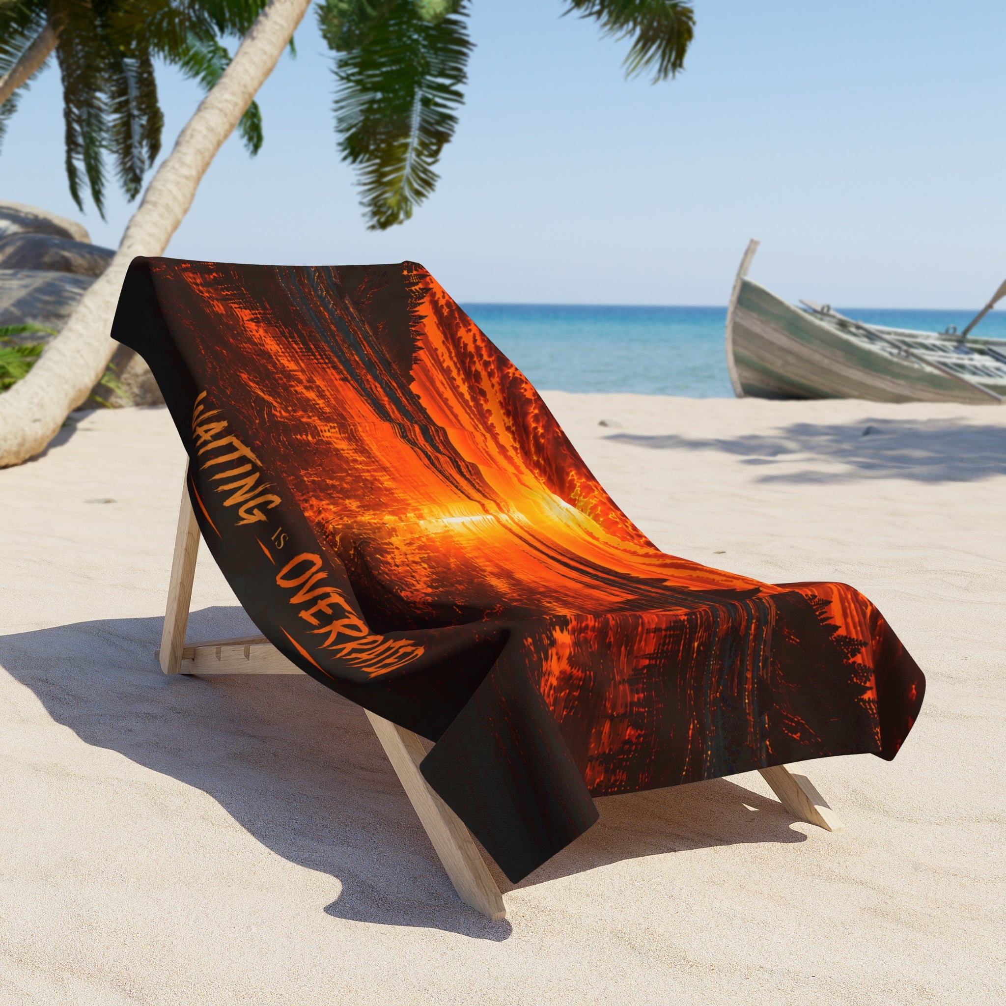 Beach Towel waiting is overrated