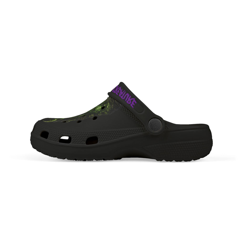 Midnight Glow, Kid's EVA Foam Clogs (AOP)