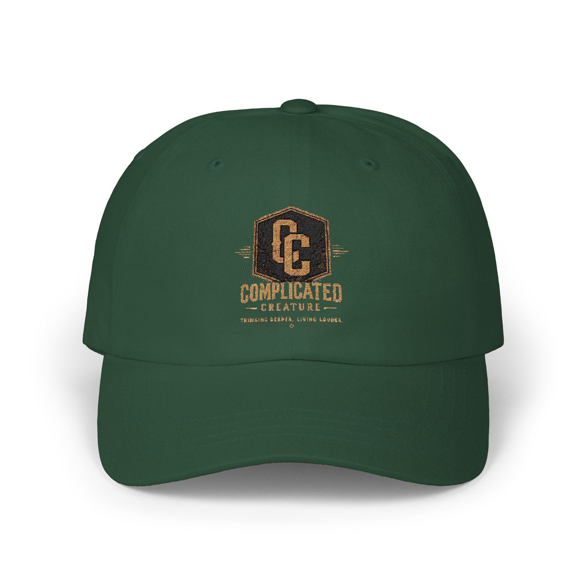 Complicated creature badge hat