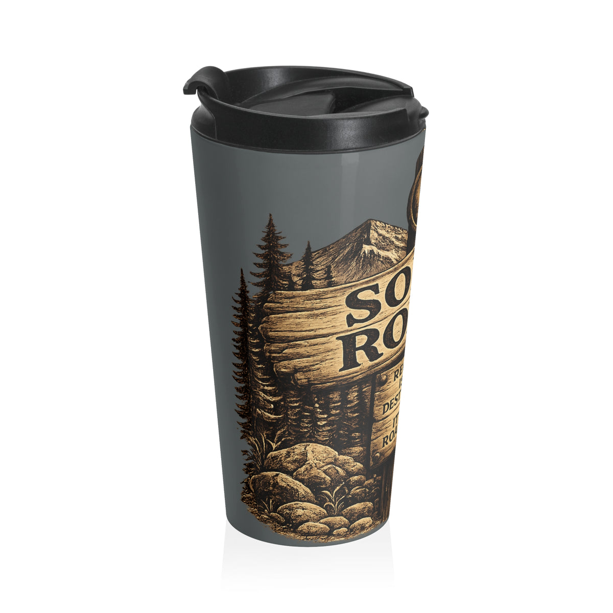 Stainless Steel Sober Roads mug