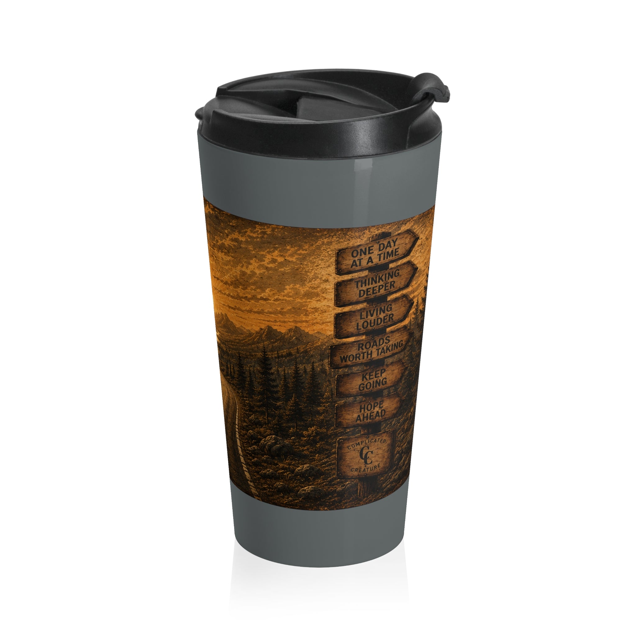 Stainless Steel Travel Mug Sobriety