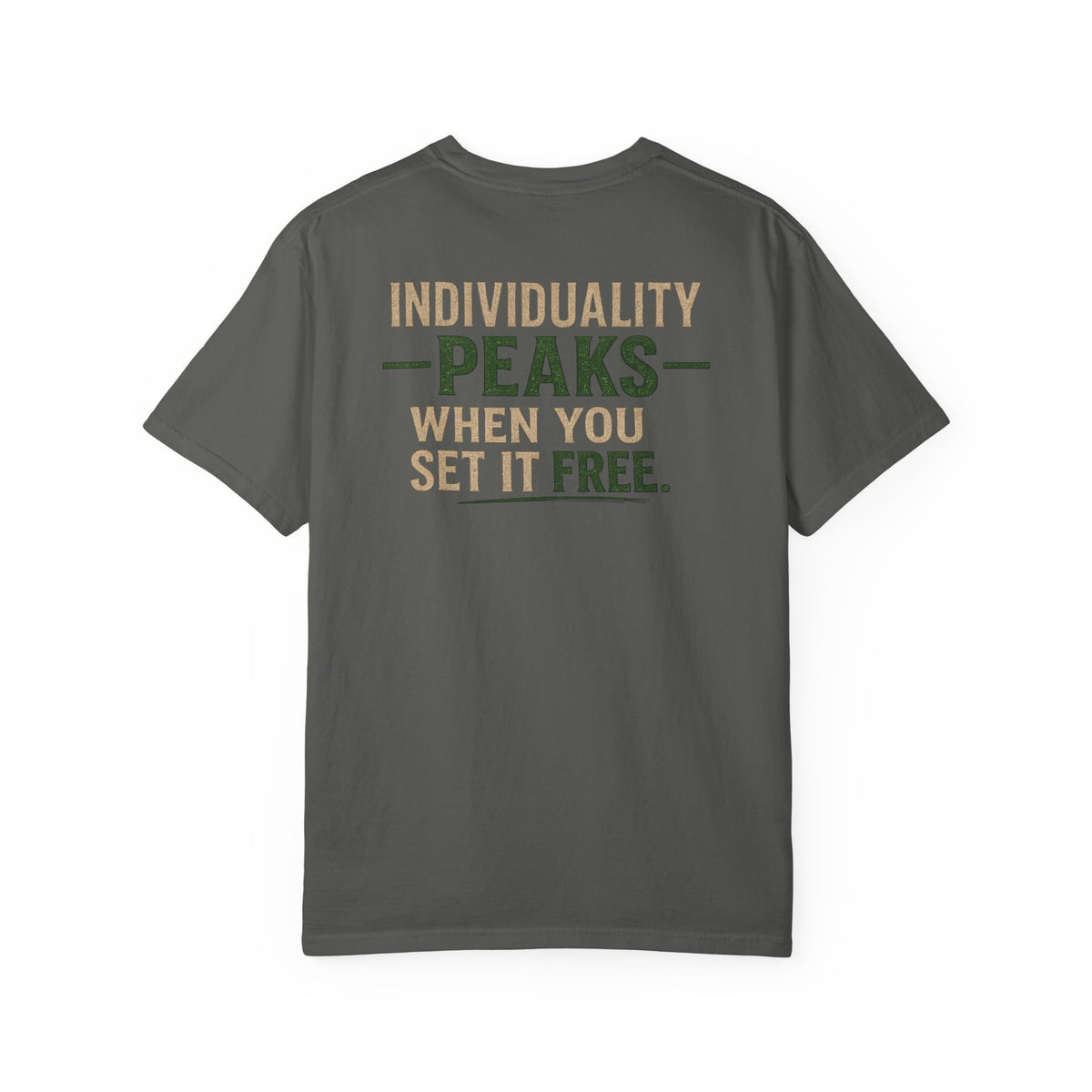 Individuality peaks when you set it free