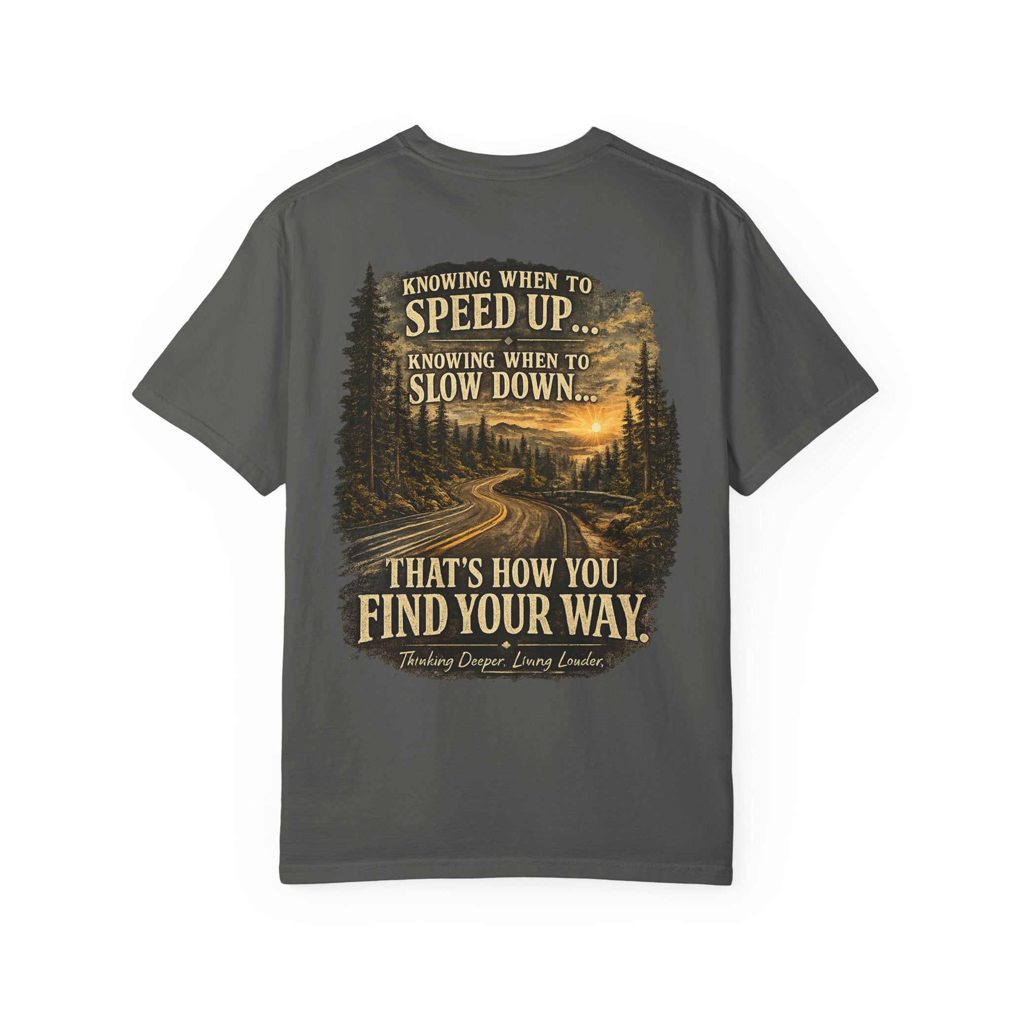 Knowing when to speed up and when to slow down, that’s how you find your way