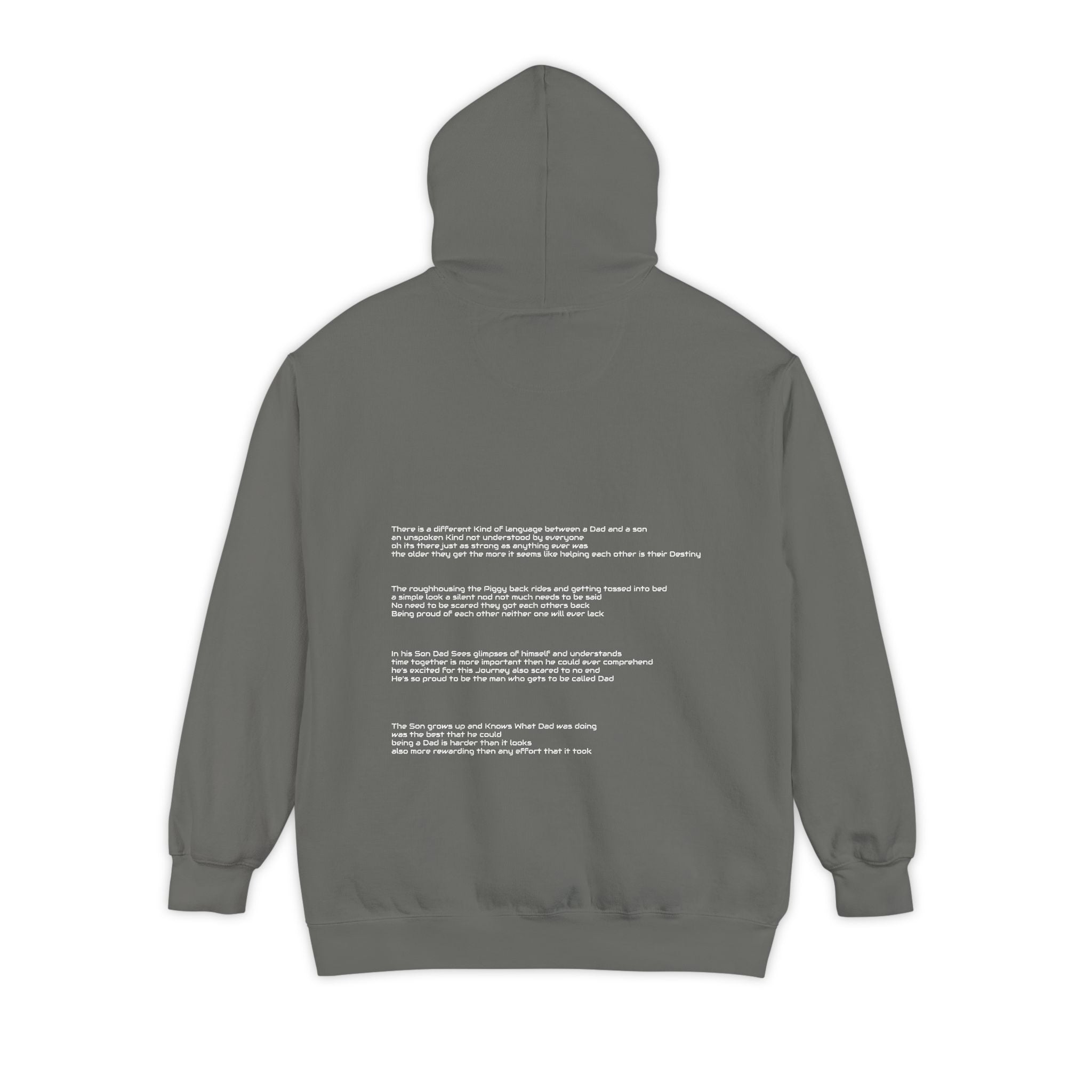 Dad and Son hoodie poem