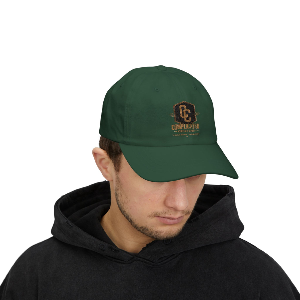 Complicated creature badge hat